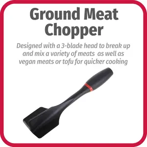 GoodCook Touch Meat Chopper – Non-Slip Comfort Grip Handle, Black