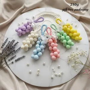 250 grams. DIY pearl stone grape whole handcrafted soap, suitable for bathing and hand washing, long-lasting fragrance, realistic fruit-shaped soap, the best Valentine's Day gift, multi-functional handcrafted soap souvenir.