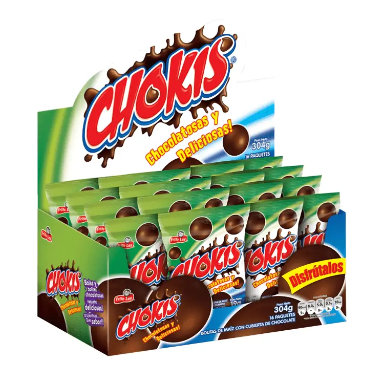 Chokis Display – 16 Unidades | Colombian Chocolate Chip Cookies