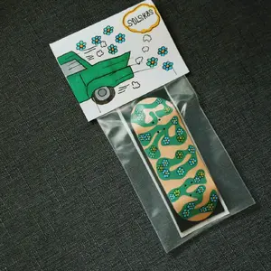 Growth Fingerboards - Light Green Logo Deck