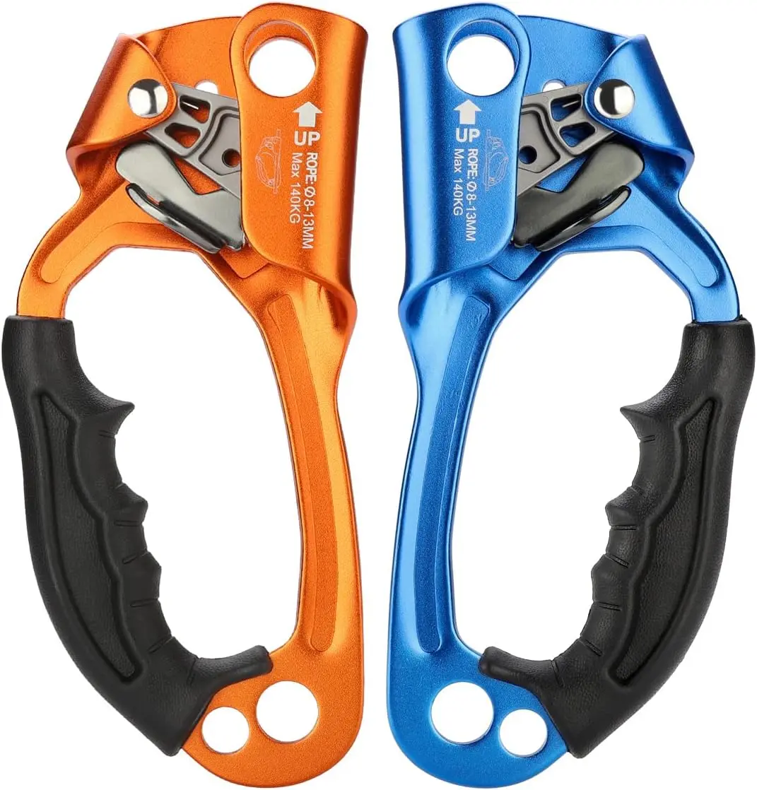 Climbing Hand Ascender for Rock Climbing Arborist (Right and Left) for 8~13 mm Rope