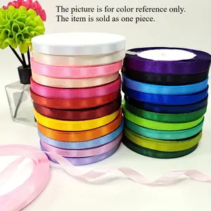 Wide Satin Ribbon Ribbon Wedding Festival Decoration With Flowers Gift Wrapping With Bow DIY Making Gift Package