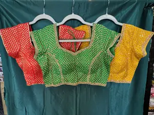 Diamond Studed Saree Blouse