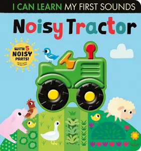 USED-Noisy Tractor: With 5 Noisy Parts and an On/Off Switch on the Back Cover! by Crisp, Lauren (Board book)