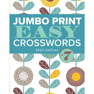 Jumbo Print Easy Crosswords #7 by Matt Gaffney [Paperback Book]