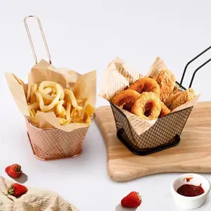 Creative snack basket, restaurant fried snack basket, large and small French fries basket, mini fried chicken basket
