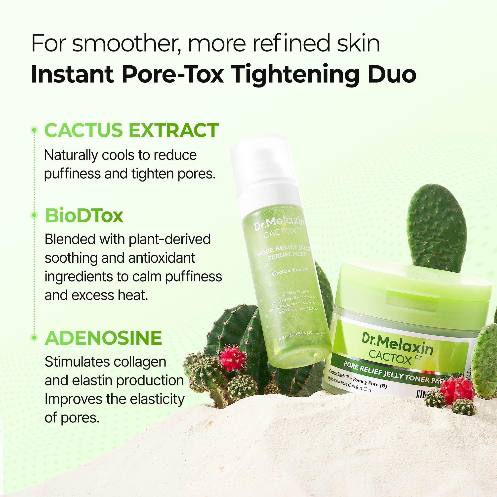 [Dr.Melaxin Live Exclusive Bundle] CACTOX Total Reset: Pore Detox & Firming Bundle CACTOX LINEUP+CEMENRETE LINEUP BUNDLE