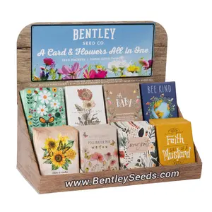 250 Piece Assorted Favor Seed Packet Retail POS Corrugated Display