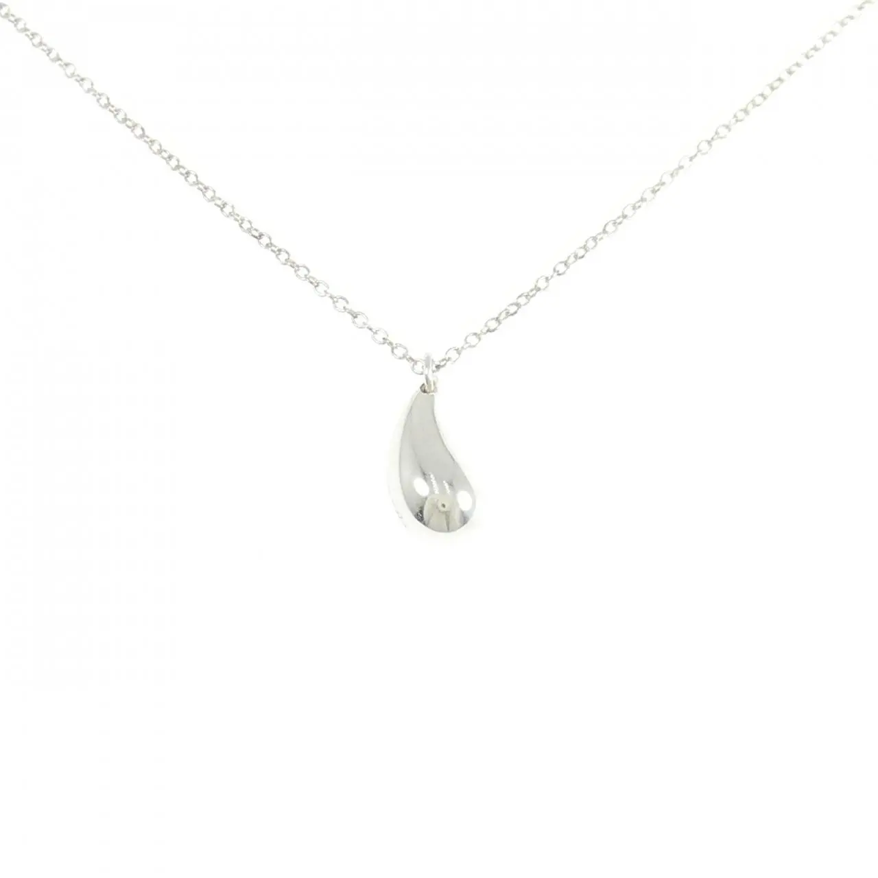 Pre-owned Tiffany & Co. Sterling Silver 925 (Ag925) Small Leather Goods Tiffany Teardrop 925 Silver Necklace