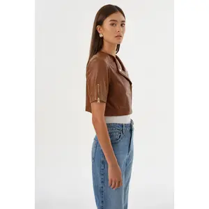 KIRSI CROPPED BIKER JACKET