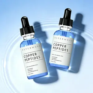 GHK-Cu Copper Peptides Serum for Face: Skin Tightening & Repairing Treatment with Collagen Boosting Benefits & Hyaluronic Acid, Fragrance-Free Gentle Formula
