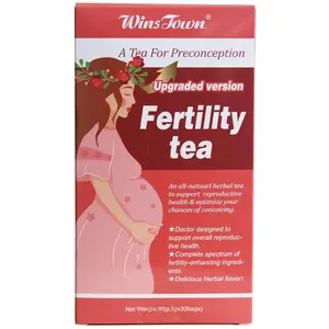 Wins Town Fertility Tea for Women Preconception, Supports Ovulation, Conception & Hormonal Balance, 30 Tea Bags