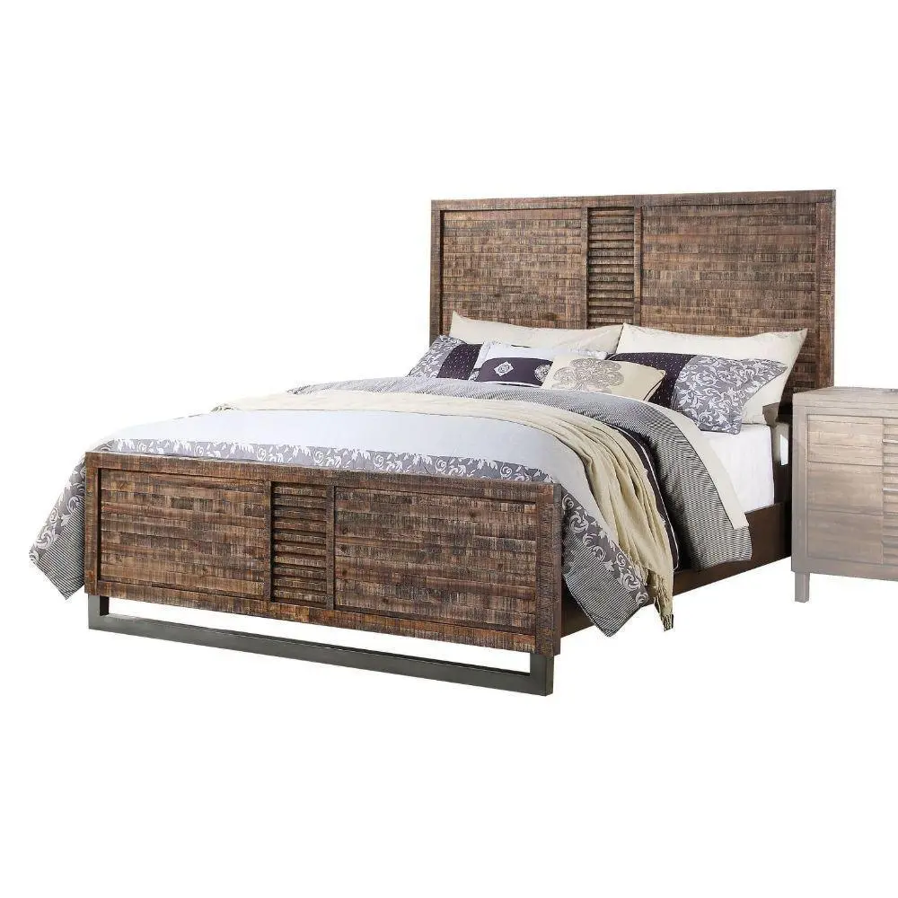 ACME Andria Queen Bed, Reclaimed Oak  21290Q