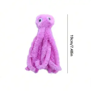 Cartoon Octopus-Shaped Cat Toy, Cute Plush Cat Teaser and Chew Toy (1 Count/3 Counts), Durable Interactive Pet Toy for Cats and Dogs