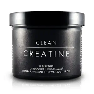 Clean Creatine - 100% Creapure® Creatine Monohydrate Powder for Muscle Growth | 450 Grams - 90 Servings | Unflavored | Vegan, Keto, Gluten-Free, and Easy to Mix