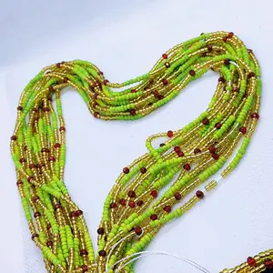 Evergrine African waistbeads 50 inches women Adormnent Waistbeads, Belly Chain, waistbeads for weight loss Female Daily  ( 1 pcs ).