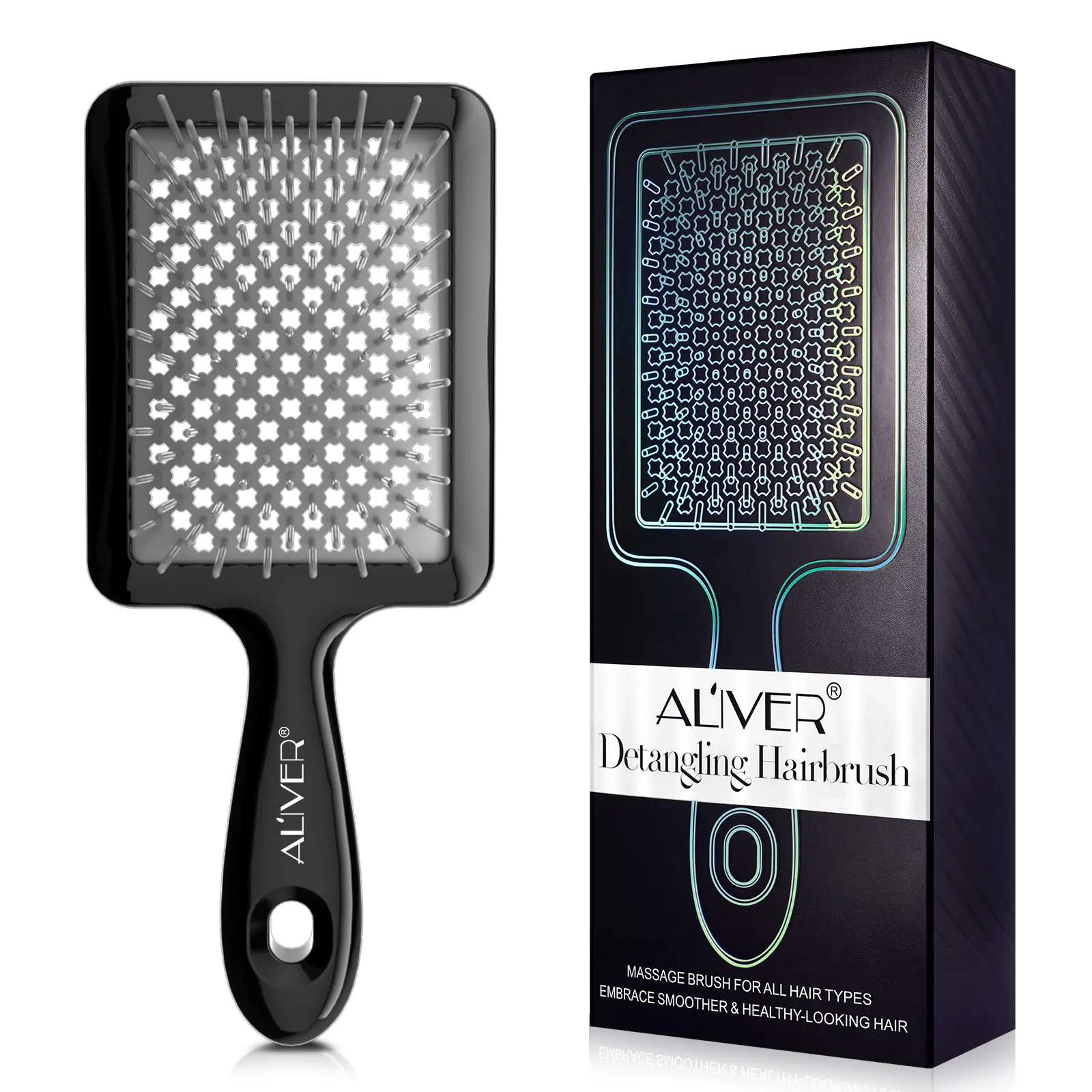 Aliver [Christmas Gift]ALIVER hollow comb， Detangling Hair Brush, Wet Brush Detangling Brush, Wet Hair Brush