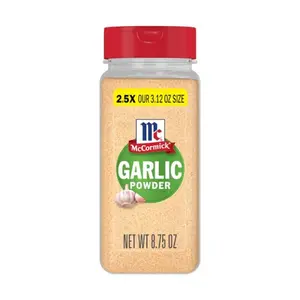 McCormick Premium Garlic Powder 8.75 oz - 2.5X Our 3.12 oz Size, Authentic Flavor for Home & Professional Chefs