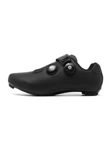 Men's Road Cycling Lock Shoes, Dual Button Adjustment, Breathable Design, Professional Racing Shoes, Sporty Style, All Seasons