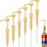 6 Pack Syruvia Coffee Syrup Pump Dispensers - Kitchen Gadgets & Utensils, Compatible with Torani, Davinci, Jordans Skinny Syrups, Fits 25.4 Oz/750 ML Bottles, Great for Barista-Style Home Coffee