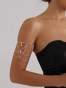 Women's Punk Style Open Arm Cuff, Fashionable Adjustable Arm Cuff for Party, Daily Clothing Decor, Trendy All-match & Exquisite Fashion Body Jewelry for Birthday Gift