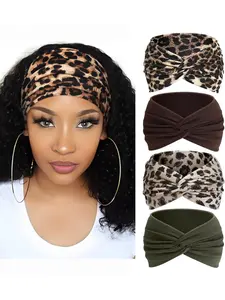 CUBIDUPI Women’s Boho Headbands Set, Elastic Wide Head Bands with Bow, Tie Dye Hair Accessories for Sports, Yoga, Running, Makeup & Fashion Styling