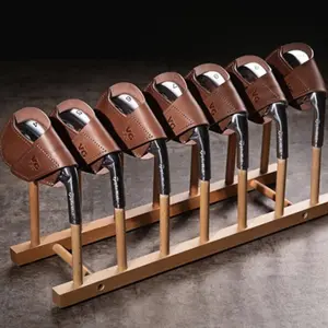 Spot Leather Golf Iron Head Cover, Single Pack Protective Cover for Japanese and Korean Golf Clubs