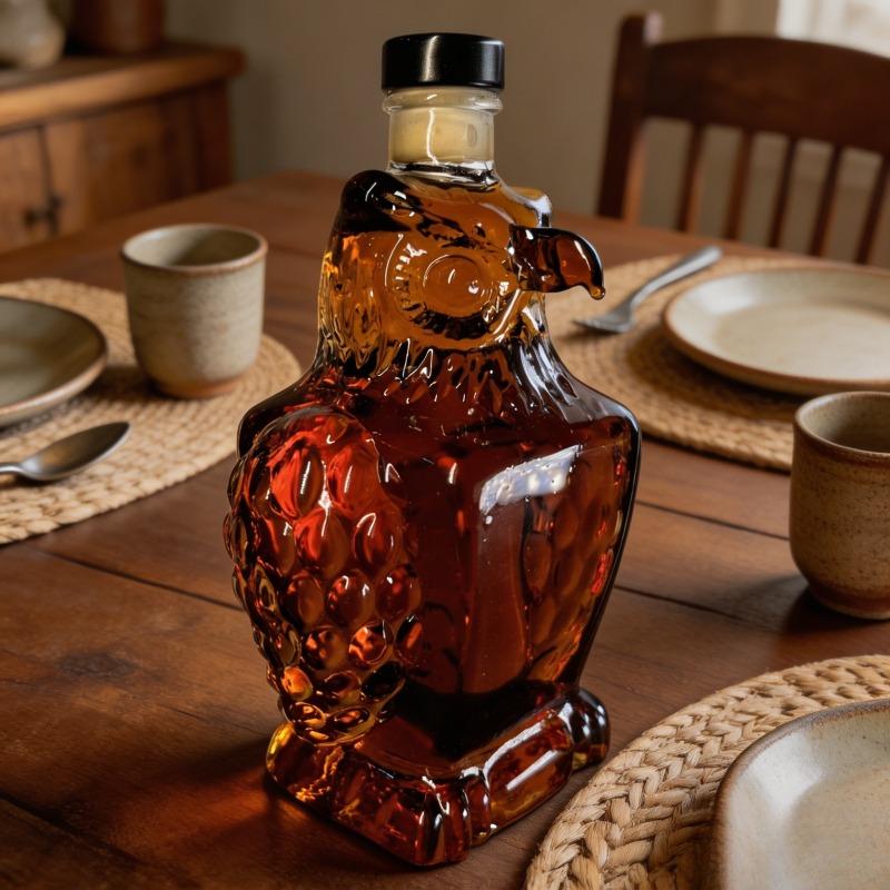 Eagle Shaped Glass Whiskey Decanter, Portable Creative Liquor Storage Bottle, Art Sculpture Ornament, Unique Christmas Gift for Men & Couples, Home Bar & Party Decor