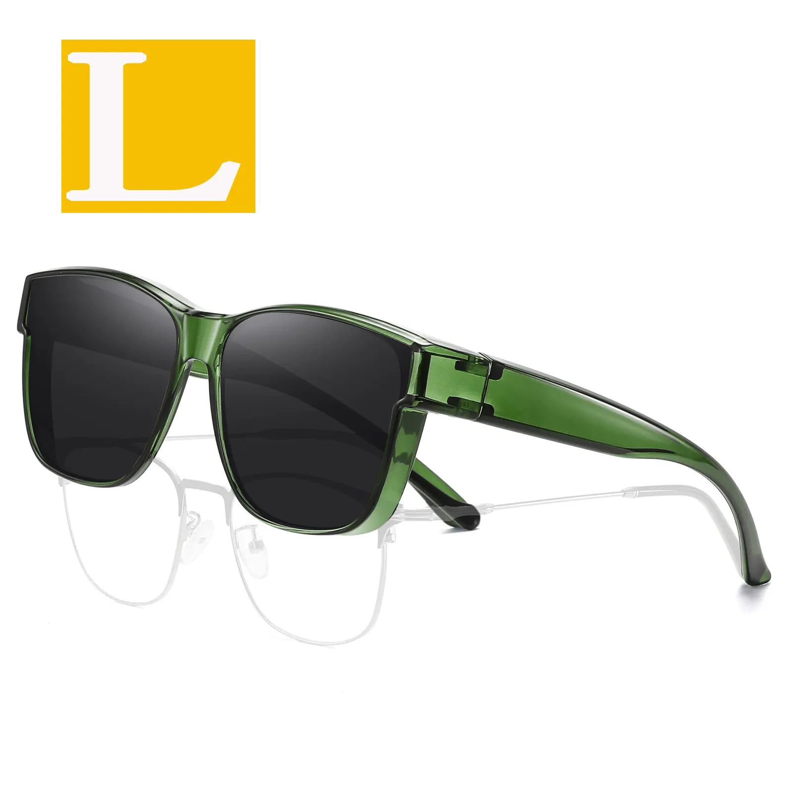 Green Frame Grey Lens