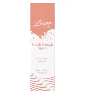 LaserGlow Probiotic Mouth Spray - Peach Flavor, 30ml, Alcohol-Free, Fresh Breath & Oral Health, On-the-Go Use, Gentle & Safe for Daily Use
