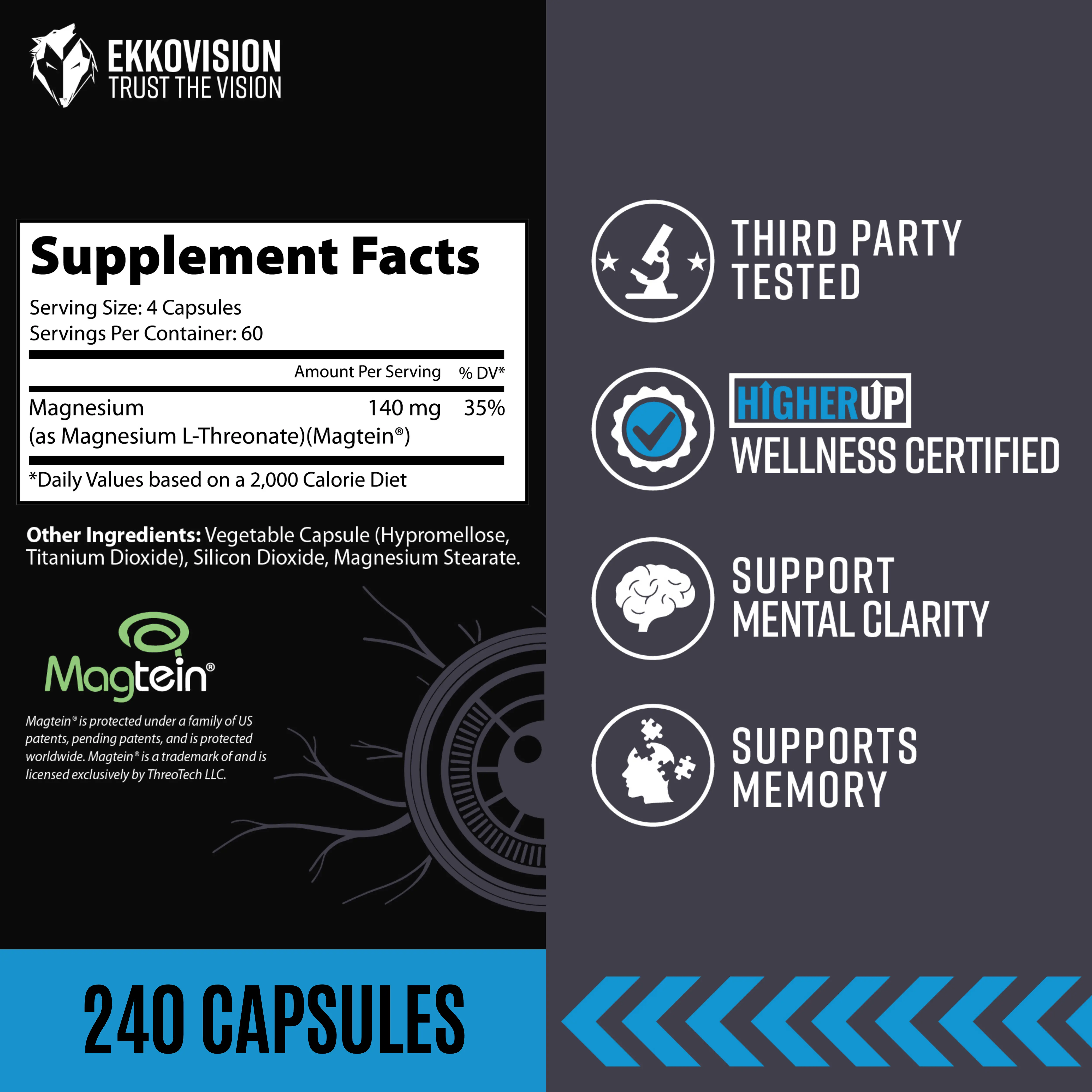 240 caps / 60 servings