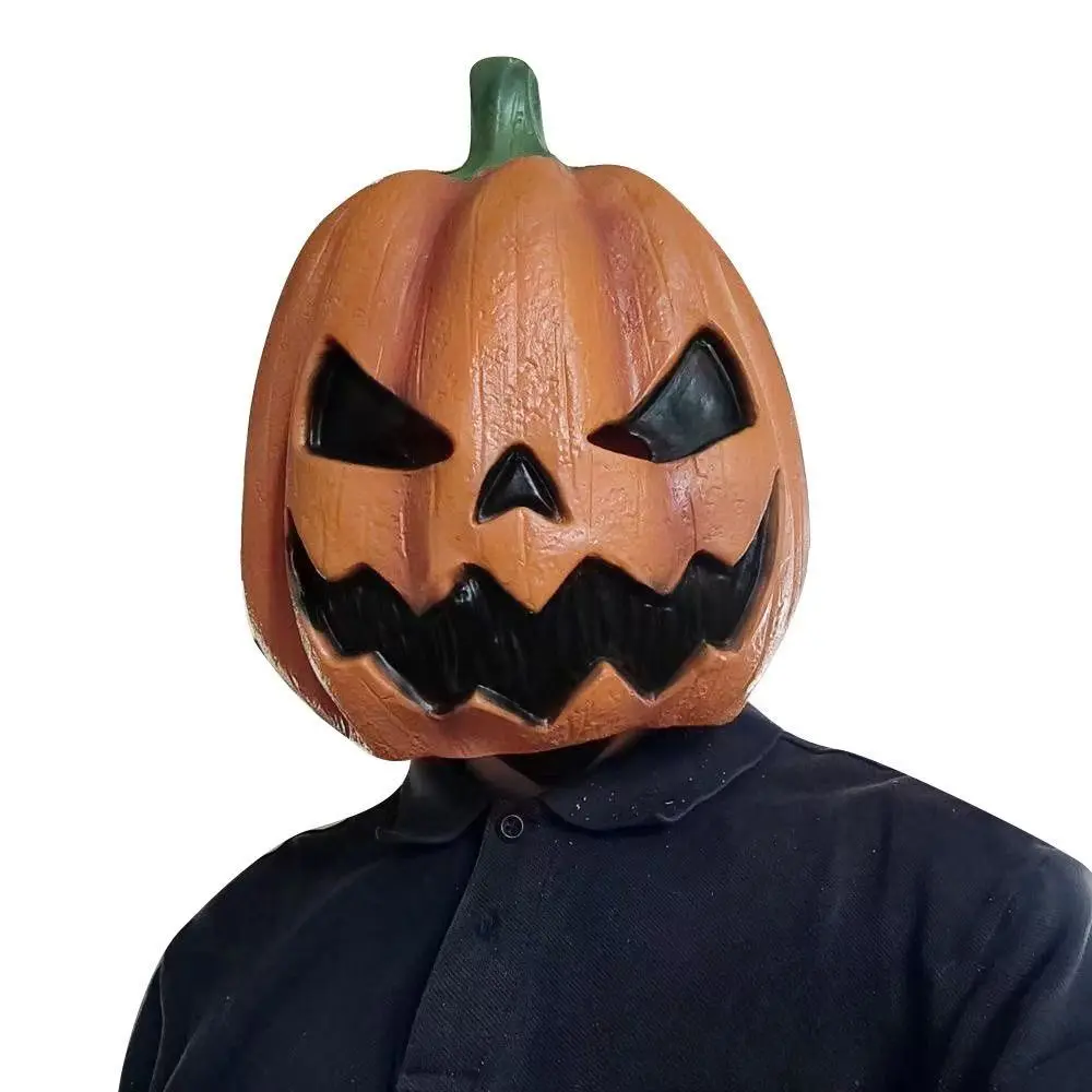 Carnival Masquerade Pumpkin Headgear Moonlight Performance Horror Mask Halloween Demon Latex Mask Pumpkin Mask