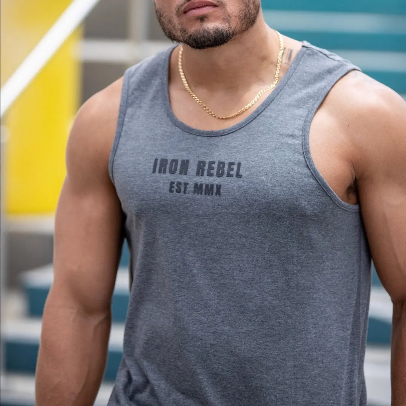 Classic Tank (Iron). Workout Top. Men's Gymwear
