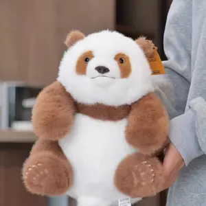 Panda Life Shop, 30cm Realistic Sitting Panda Plush Toy From Chengdu Panda Base, Cute Decorative Stuffed Animal Soft Cuddly Gift for Adults and Kids, Perfect Souvenir