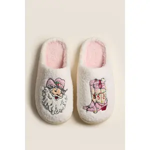 LH Cowboy Santa Slippers