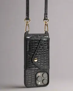 The Monaco | Ultra-Durable Genuine Crocodile Leather iPhone Case Crossbody w/ Expanded Card Wallet Pocket