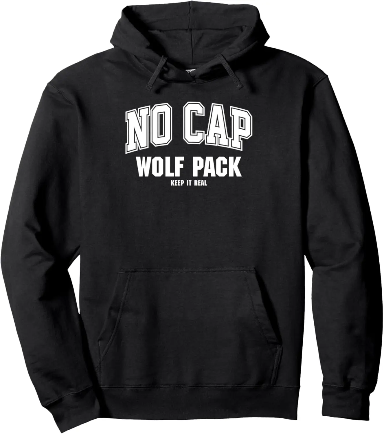 Wolf Pack Ridgeview NO CAP Keepin' It Real Pullover Hoodie