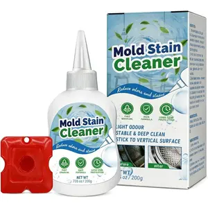 Mold Stain Cleaner Gel, 6.7 Fl oz All-Purpose Gel for Home Use on Machine Gasket, Grout, Sink, Shower,, and Front Loader Seal