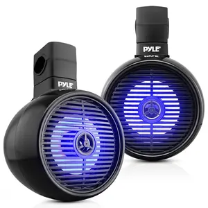 Bluetooth Waterproof Marine Speakers 300W LED 8" 2-Way System