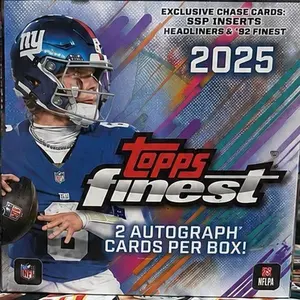 2025 TOPPS FINEST FOOTBALL HOBBY 1 BOX PICK YOUR NUMBER TEAM BREAK #184
