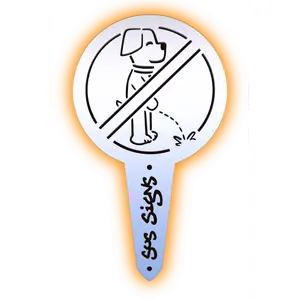 Pup Pee No Pee SIgns