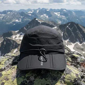 Unisex Multifunctional Adjustable Drawstring Hiking Sports Cap – Foldable 58cm Outdoor Hat for Men & Women