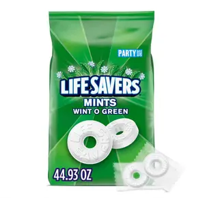 LIFE SAVERS Mints, Bulk Hard Candy Wint-O-Green Breath Mints, 44.93 oz Party Size
