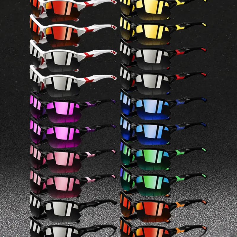 20pcs fashion half frame rectangular sunglasses,suitable both men and women,provide multiple color options,equip UV400 protective lenses,color blocking frame collocation rubber nose pad,stylish comfortable design,suitable travel and daily casual wear