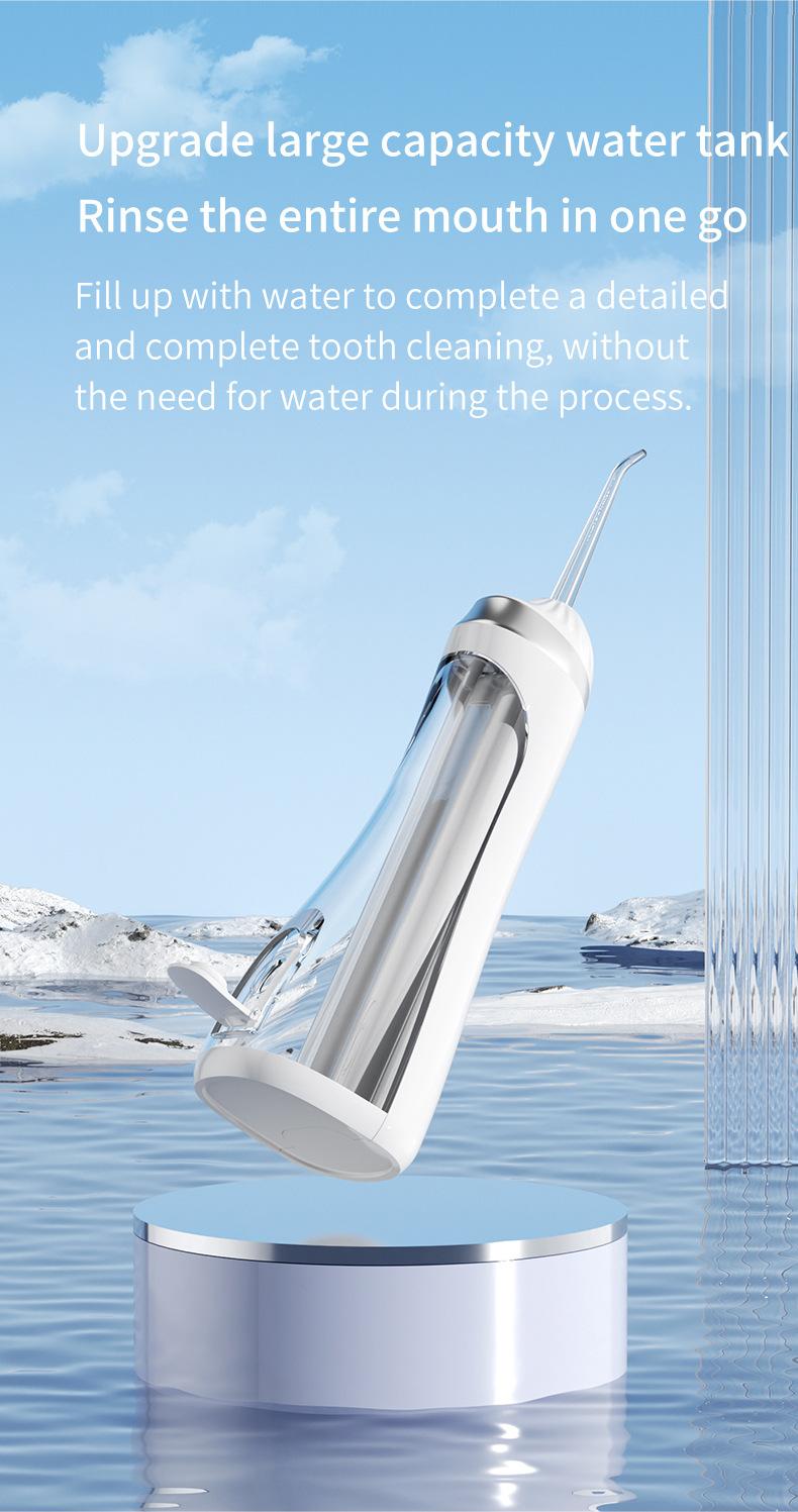 3 Seconds Gradually Strengthen Water Flosser  Rechargeable Cordless Oral Irrigator with 15+ Days Long Battery Life  360° Rotating Nozzle  IPX7 Waterproof Dental Cleaner with 3 Modes for Sensitive Gums