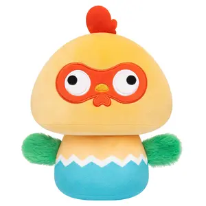 MeWaii  Mushroom Plush, Rooster Plush Soft Plushies Squishy Plush, Cute Rooster Stuffed Animals Plush Toys Birthday Gifts Halloween Christmas Gift for Girls Boys