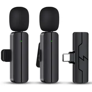 Lavalier Lapel Microphone for  15/Android/ -  Mini Phone Mic for Video Recording, Clip- USB C Microphones for YouTube  Podcast Vlog & Livestream