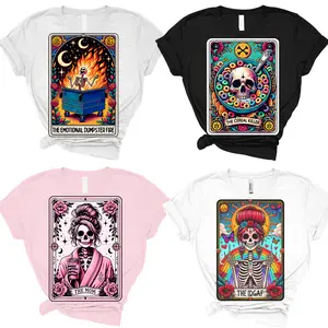 Tarot Card T-Shirts - Print is Sublimation, Unisex T-Shirt, Funny Tee, Funny Apparel, Gift Idea, Relaxed Fit, Comfortable Shirt Menswear Vintage