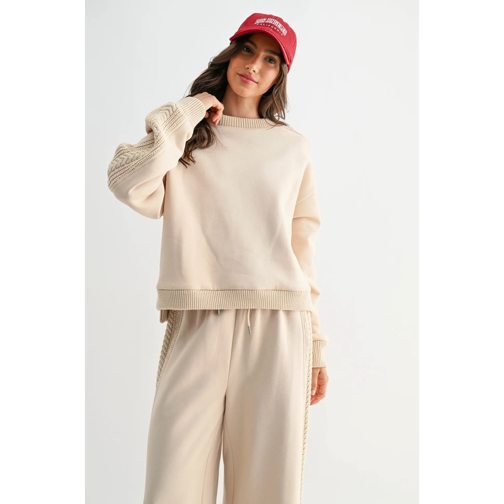 Betsey Beige Lounge Pullover