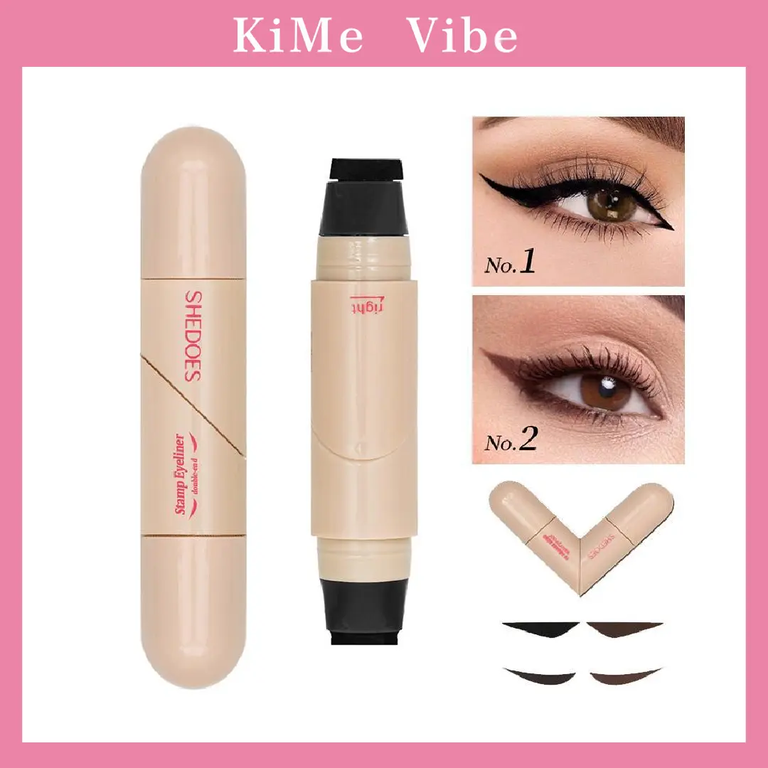 Easy Wing Eyeliner Stamp | Professional Cat Eye Maker with Rotating Dual Heads | Waterproof, Long-Lasting, Quick-Dry